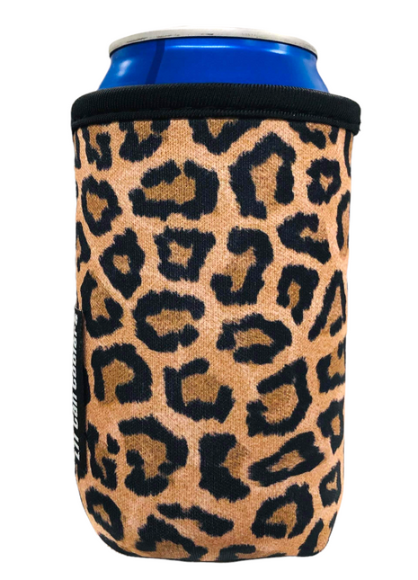 12oz Stubby Can Cooler - ACADEMY - Leopard