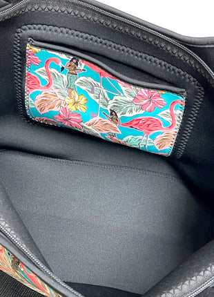 Hawaiian Flamingo Neoprene Tote