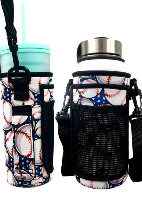 Baseball 30-40oz Tumbler Handler™  With Carrying Strap