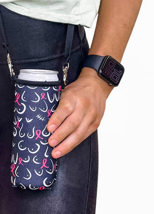 12oz Slim Can Cooler (no handle) W/ Carrying Strap