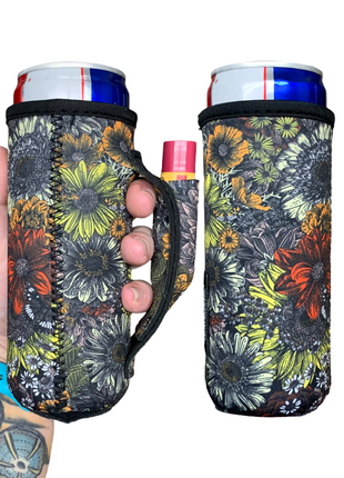 Fall Floral 12oz Slim Can Handler™