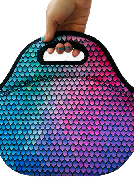 Purple Mermaid Lunch Bag Tote