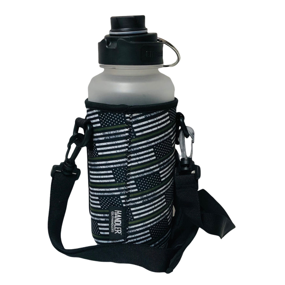 Green Line 30-40oz Tumbler Handler™  With Carrying Strap