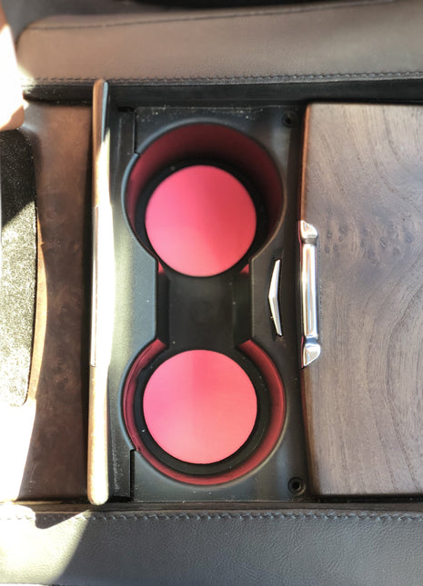 Neon Pink Neoprene Car Coasters