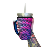 Purple Mermaid 16oz PINT Glass / Medium Fountain Drinks and Tumbler Handlers™