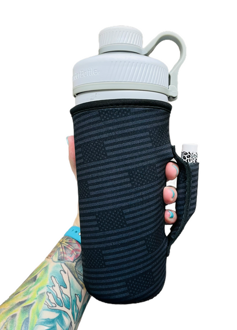 Blacked Out USA Flag 30-40oz Tumbler Handler™