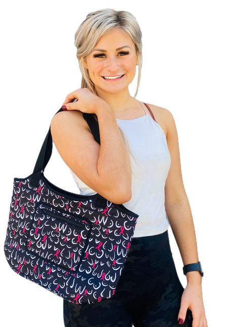Pink Ribbon Neoprene Tote
