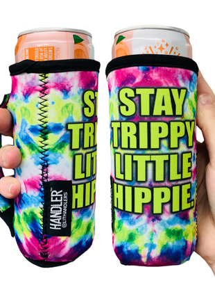Stay Trippy Little Hippie 12oz Slim Can Handler™
