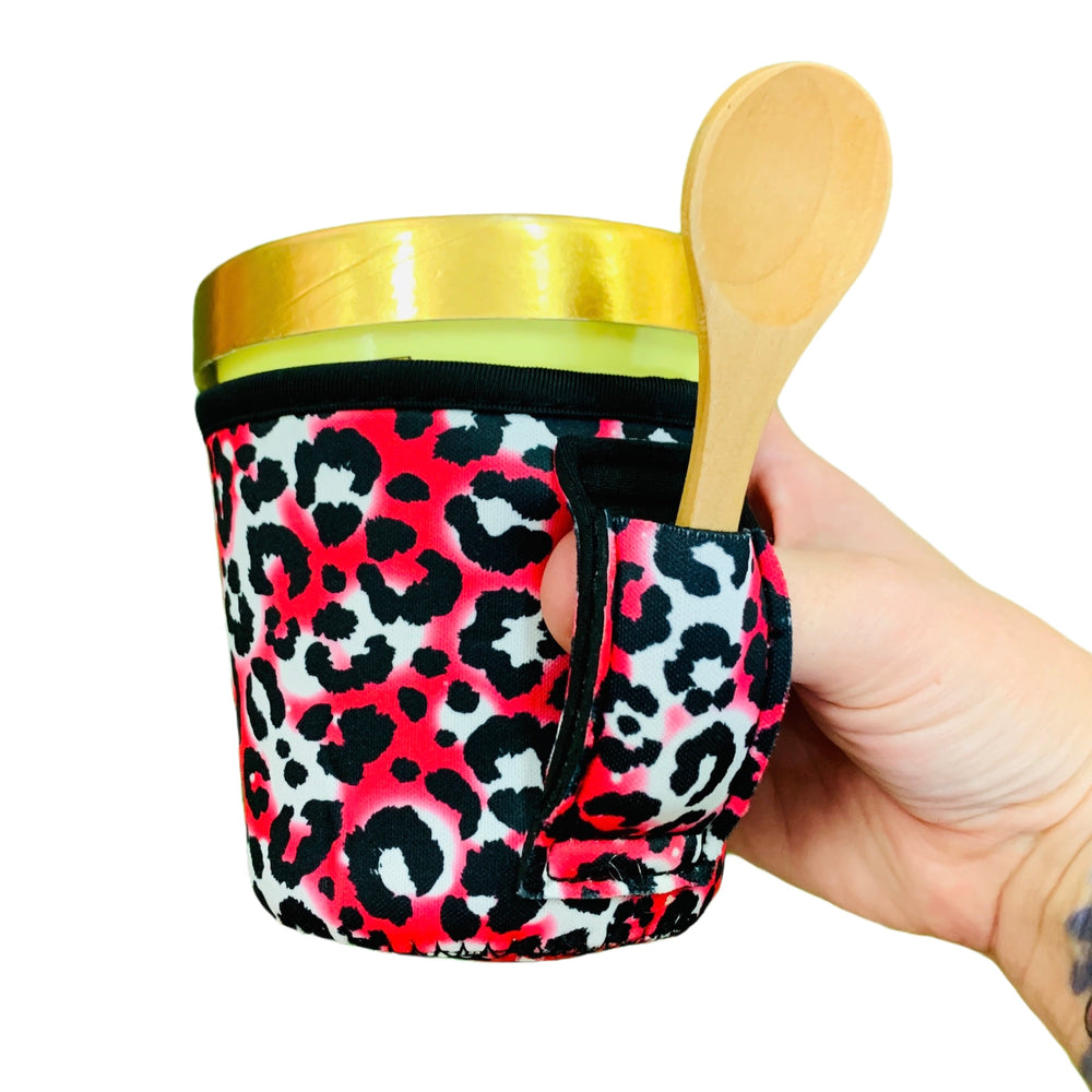 Hot Pink Leopard Pint Size Ice Cream Handler™