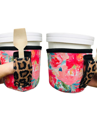 Summer Blooms w/ Leopard Pint Size Ice Cream Handler™