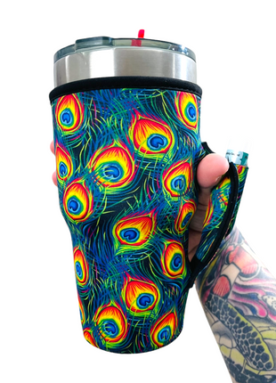 Peacock Feathers 30oz Tumbler Handler™