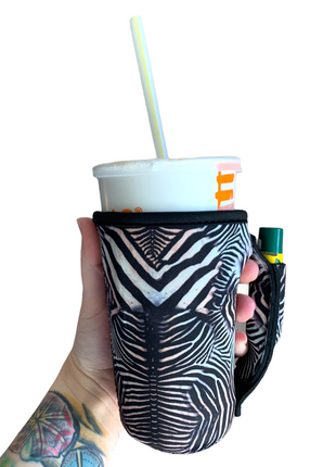 Zebra 16oz Pint Glass / Tumbler / Tea / Grande Coffee / Medium Drinks Handler™