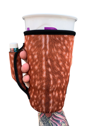 Deer Hide 20oz Large Coffee / Tea / Tumbler Handler™