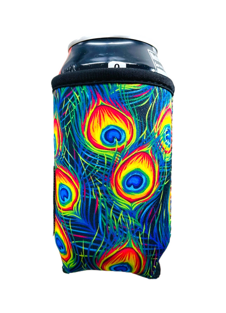 Peacock Feathers 12oz Regular Can Sleeve