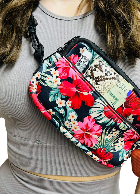 Hibiscus Cross Body Purse