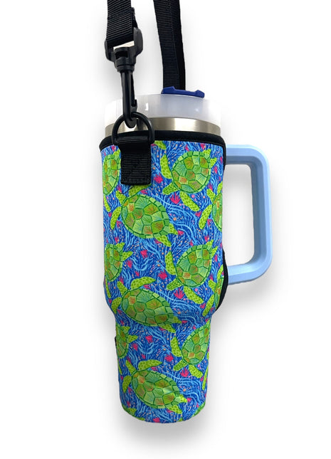 Sea turtles 40oz Tumbler With Handle Sleeve