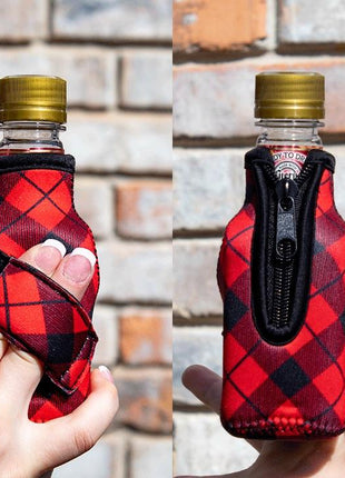 Red Plaid 8oz Mini Bottleneck Handler™ - Limited Edition*