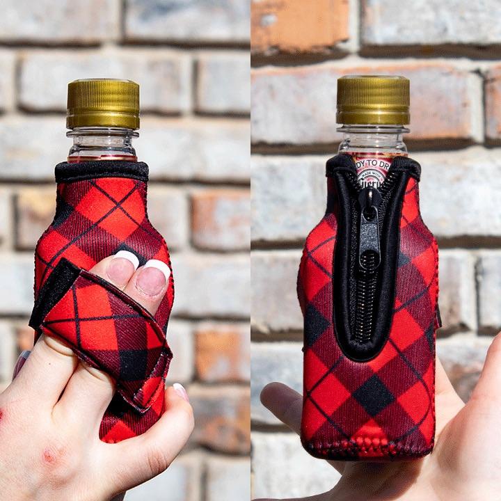 Red Plaid 8oz Mini Bottleneck Handler™ - Limited Edition*