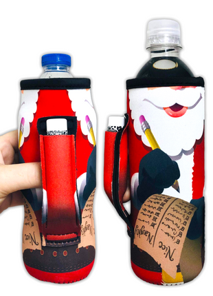 Santa's List 16-24oz Soda & Water Bottle / Tallboy Can Handler™