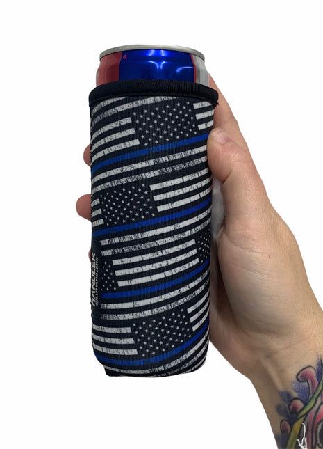 Back The Blue 12oz Slim Can Handler™