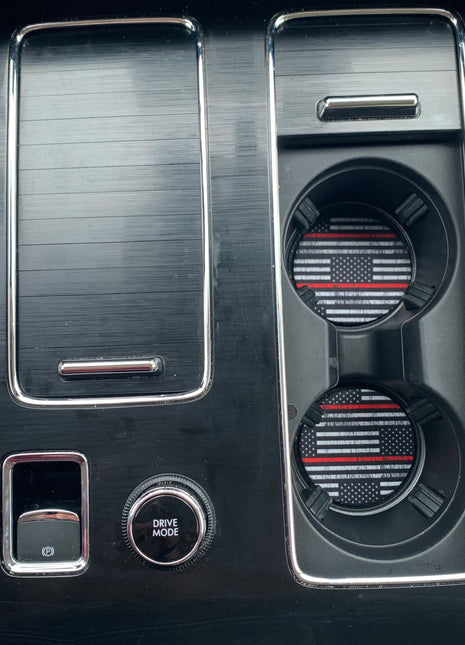 Red Line Neoprene Car Coasters