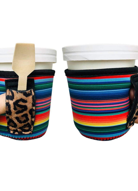 Pink Serape w/ Leopard Pint Size Ice Cream Handler™