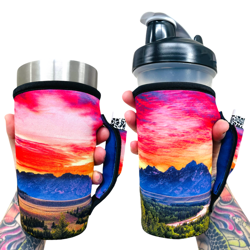 Mountains 20oz Large Coffee / Tea / Tumbler Handler™