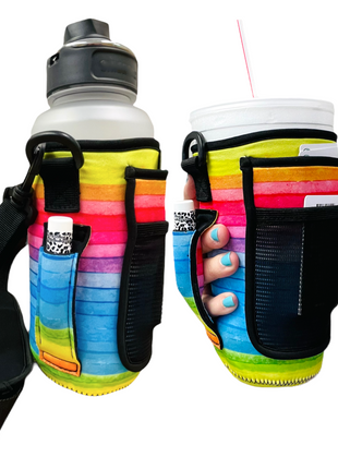 Rainbow 30-40oz Tumbler Handler™  With Carrying Strap