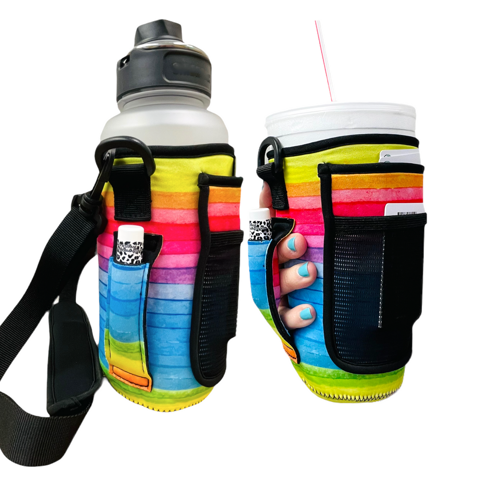 Rainbow 30-40oz Tumbler Handler™  With Carrying Strap