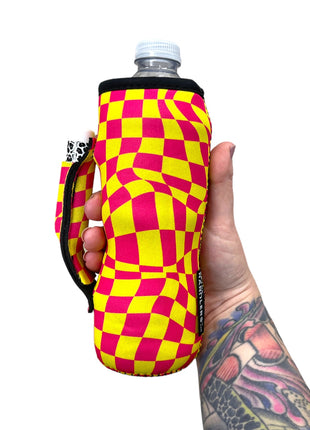 Retro Checkerboard 16-24oz Soda & Water Bottle / Tallboy Can Handler™