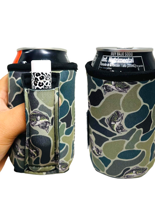 Fish Camo 12oz Stubby Can Handler™