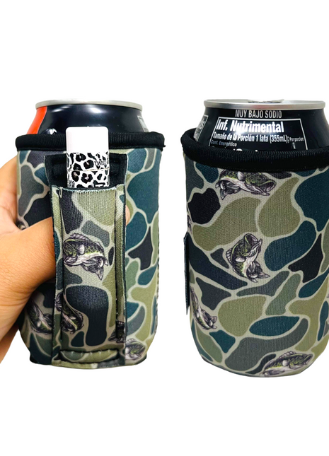 Fish Camo 12oz Stubby Can Handler™