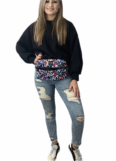 Watercolor Leopard Fanny Packin' Tote