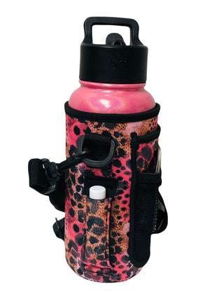 Blushing Leopard 30-40oz Tumbler Handler™  With Carrying Strap