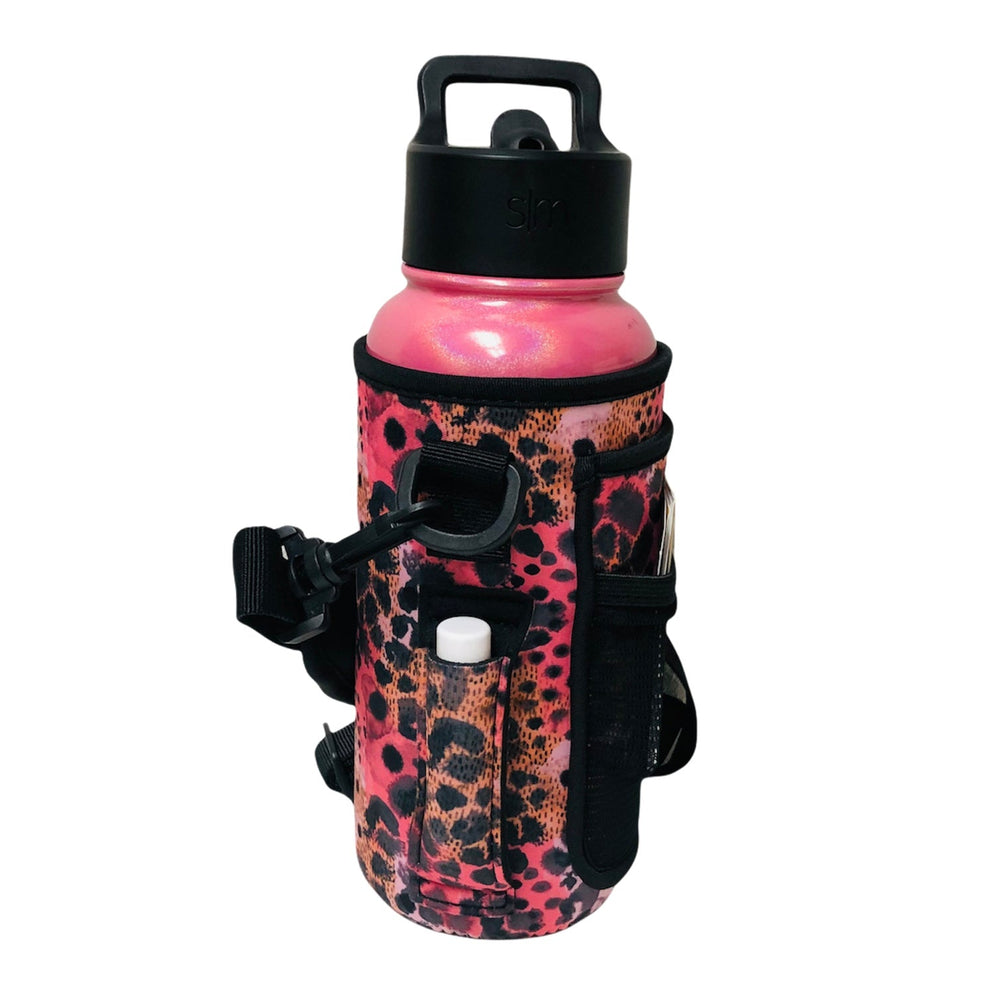 Blushing Leopard 30-40oz Tumbler Handler™  With Carrying Strap