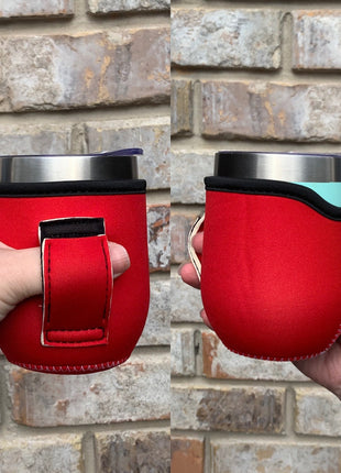 Solid Color 12oz Wine Tumbler Handler