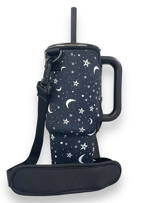 Stars & Moons 40oz Tumbler With Handle Sleeve