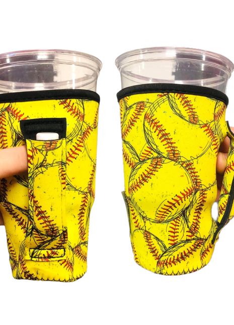 Softball 20oz Large Coffee / Tea / Tumbler Handler™