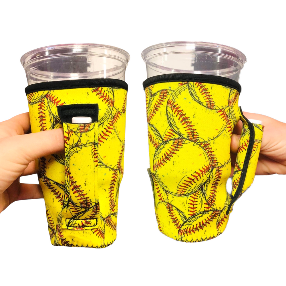Softball 20oz Large Coffee / Tea / Tumbler Handler™