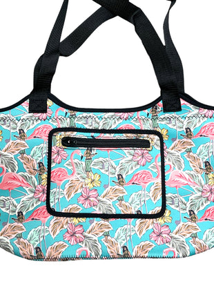 Hawaiian Flamingo Neoprene Tote