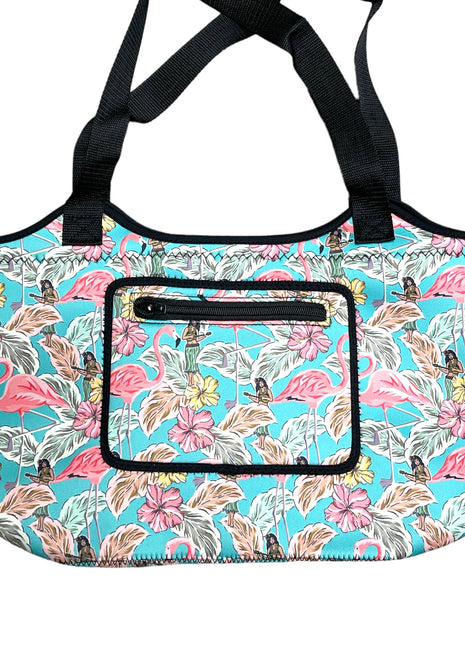Hawaiian Flamingo Neoprene Tote
