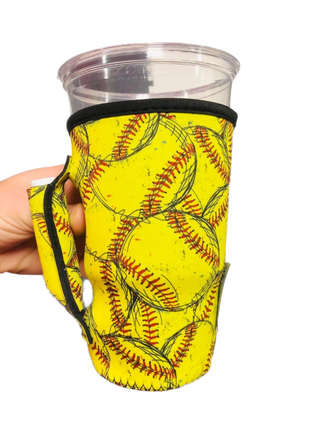 Softball 20oz Large Coffee / Tea / Tumbler Handler™