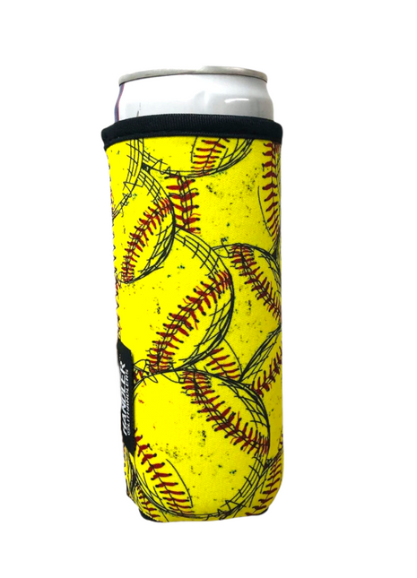 Softball 12oz Slim Can Sleeve
