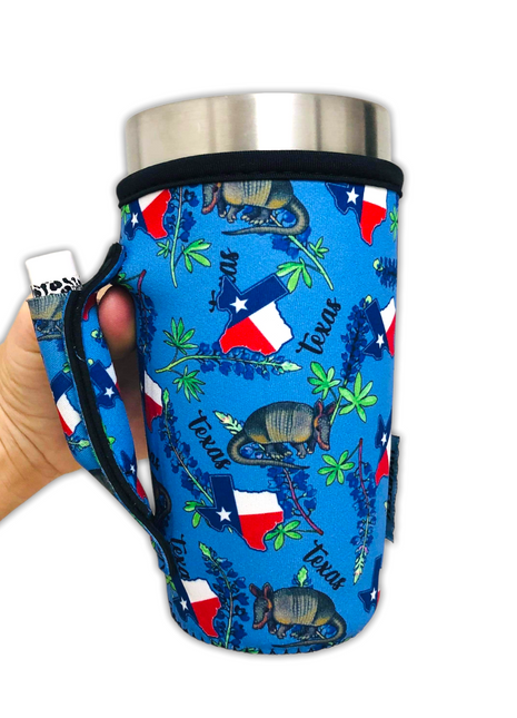 Texas Blue Bonnets 20oz Large Coffee / Tea / Tumbler Handler™