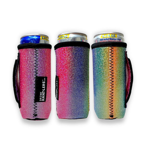 Iridescent Rainbow 8-10oz Slim Can Handler™ - Drink Handlers