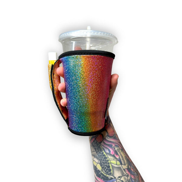 Iridescent Rainbow Large / XL Bottomless Handler™ - Drink Handlers
