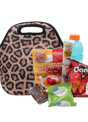 Leopard Lunch Bag Tote