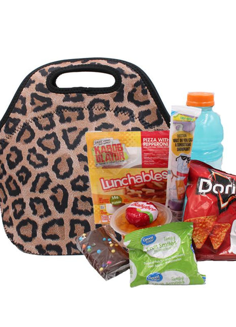 Leopard Lunch Bag Tote