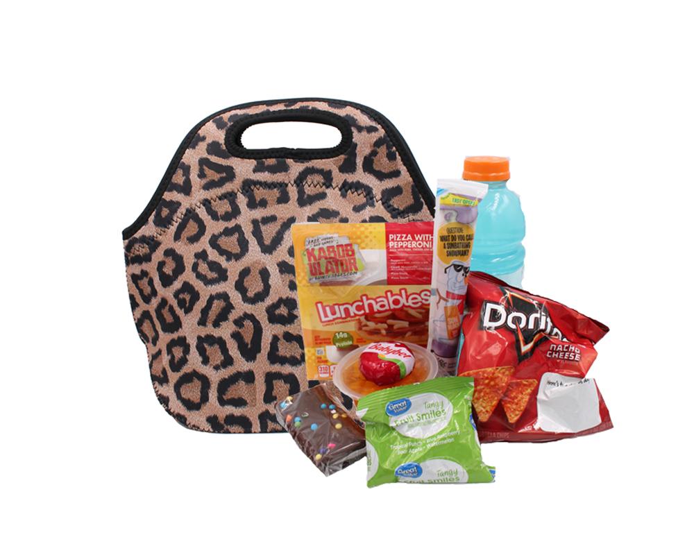 Leopard Lunch Bag Tote
