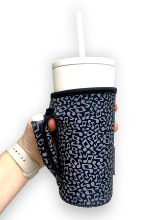 Music Notes 20oz Large Coffee / Tea / Tumbler Handler™ - Drink Handlers
